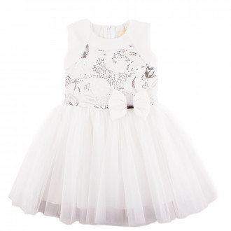 Празнична рокля "Адреана" в бяло (4 - 12 год.) 1