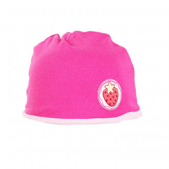 Двупластова трикотажна шапка "Strawberry" в циклама