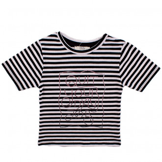 Тениска в райе за момиченца (2 - 7 год.)