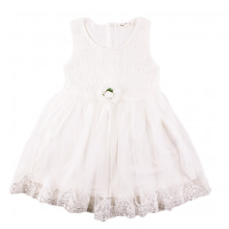 Детска лятнa рокля "Есмералда" в бяло (3 - 8 год.) 1