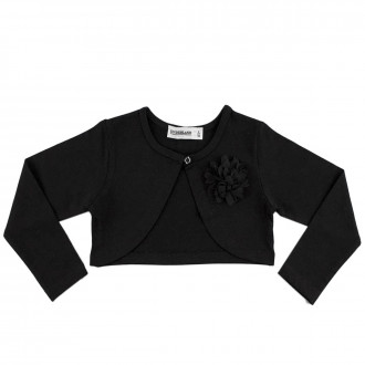 Трикотажно болеро в черно (2 - 6 год.)