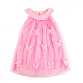 Ефирна лятна рокля в розово "Фея" (3 - 8 год.) 1