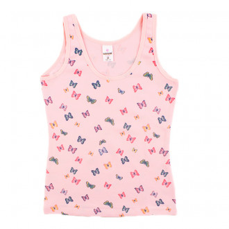 Детски потник в розово "Нежни пеперуди" (0 - 14 год.)