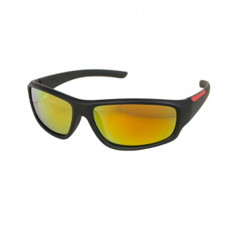 Слънчеви очила с черна рамка и кафяви огледални стъкла UV 400