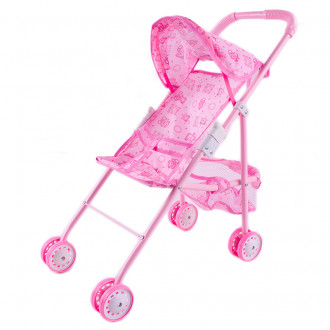 Детска количка за кукли в розово 70 х 50 х 22 см. 1