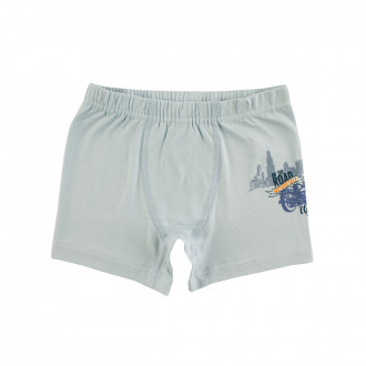 Детски боксер за момчета в светлосиньо