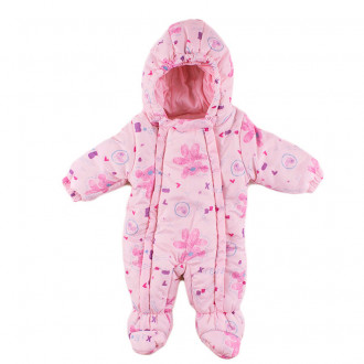Бебешки ескимос за момичета в розово (1 - 12 мес.) 1