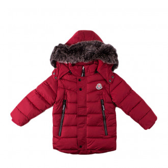 Детско зимно яке за момчета в червено (3 - 12 год.) 1