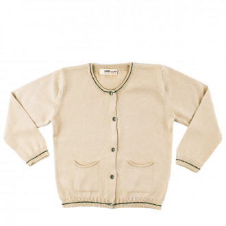 Плетена жилетка в бежово (6 мес. - 3 год.)