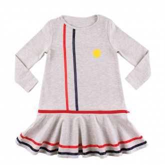 Памучна рокля с подвижна пола (3 - 7 год.) 1