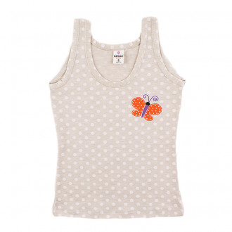 Детски потник в светлосив меланж за момичета (0 - 14 год.)