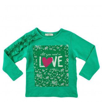 Детска блуза за момичета "Love" (2 - 7 год.) 1