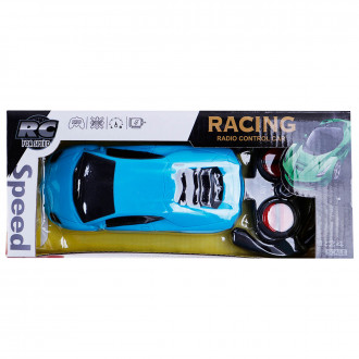 Синя кола с дистанционно управление 18 х 12 см