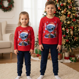 Коледен комплект "Gifts" в червено и тъмносиньо