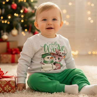 Коледен плътен коледен комплект "Hello winter"