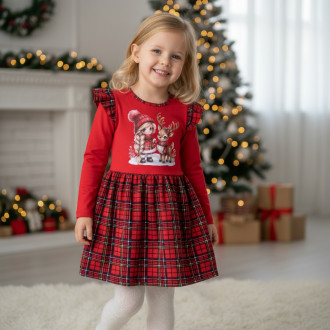 Коледна плътна рокля "Adventure"