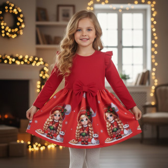 Коледна плътна рокля "Winter princess"