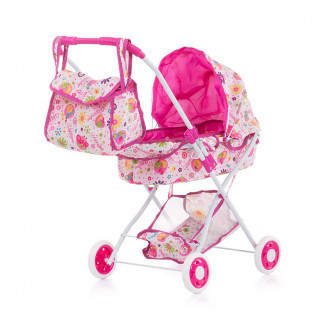 Детска количка за кукли  "Ема " цветна градинка 1