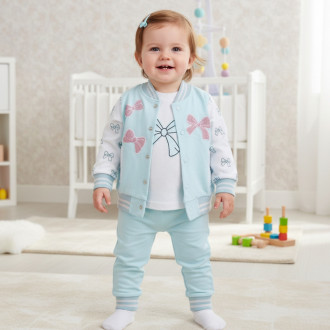 Бебешки комплект от 3 части "Ribbons"