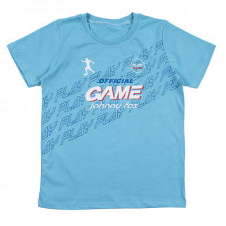 Детска тениска за момчета "Game" в синьо 1