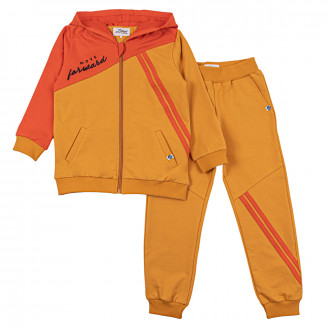 Спортен плътен комплект "Move" в оранжево и охра 1