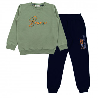 Детски комплект "Bronx" в зелено и синьо