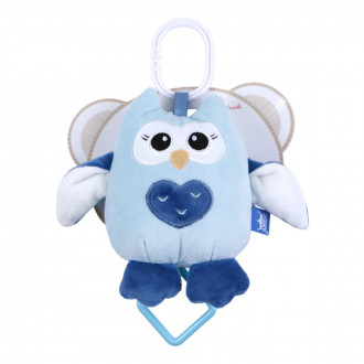 Латерна "Бухалче" в синьо 16 см