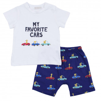 Бебешки летен комплект "My cars" 1