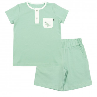Летен комплект "Dino" в млечна мента