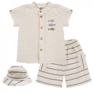 Летен комплект от 3 части "Fish"