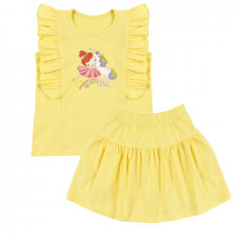 Детски летен комплект с пола ''Hug''