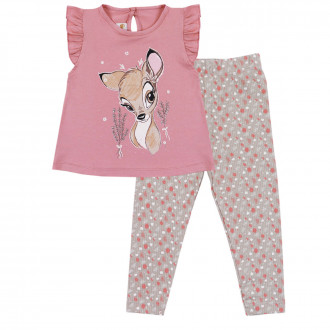 Летен комплект "Сърничка" в опушено розово