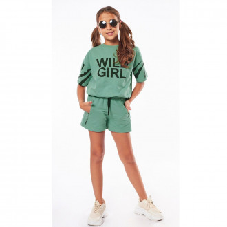 Летен комплект "Wild girl" в зелено 1