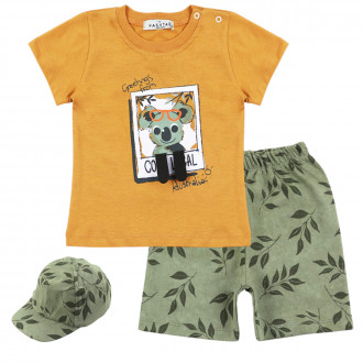 Летен комплект от 3 части ''Australia'' в горчица