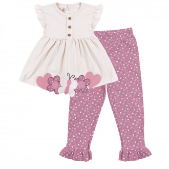 Летен комплект за момичета "Butterfly'