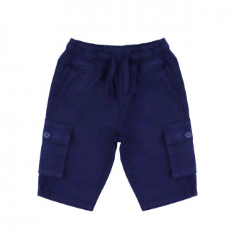 Къси карго панталони в тъмносиньо