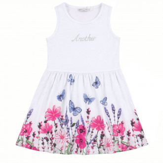 Детска лятна рокля "Another" в бяло