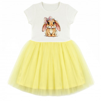 Лятна рокля "Bunny" в жълто