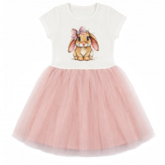 Лятна рокля "Bunny" в пудра