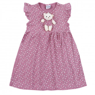 Лятна рокля с мече в пепел от рози