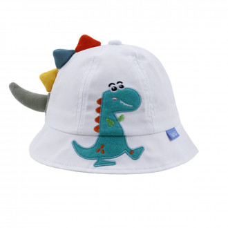 Лятна шапка "Dino" в бяло