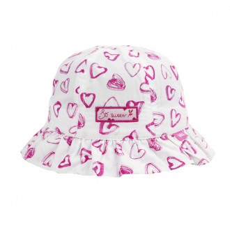 Детска лятна шапка ''So sweet'' в бяло