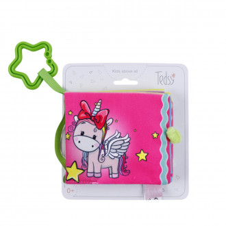 Бебешка мека книжка с дръжка "Пони" 12 х 11 см