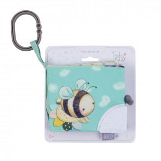 Бебешка мека книжка с дръжкa "Пчеличка" 12 х 11 см