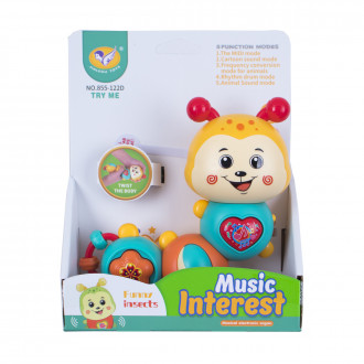 Музикална дрънкалка "Гъсеница" 15 х 20 см