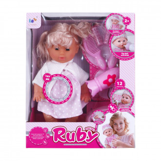 Музикална кукла с аксесоари "Ruby" 31 х 25 см