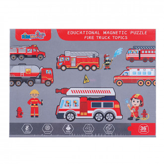 Образователен магнитен пъзел ''Пожарна'' 23 x 17 см