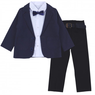 Официален комплект от 4 части "Gentleman" в тъмносиньо и черно