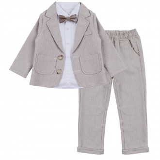 Официален детски комплект ''Мистър'' в бежов меланж