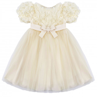 Официална детска рокля "Rose" в шампанско